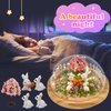 LEFJUBAW Make Your Own Night Light, Rabbit DIY Kits for Girls Creative Magic Night Light USB Upgrade Edition Bunny Toys, Arts and Crafts Lamp Project for Girls, Gifts for 4 5 6 7 8 9 10 Year Old Girl