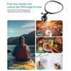 PULUZ Adjustable Neck Mount for GoPro Action Cameras,Camera POV Selfie Holder Hand Free Video Vlog Necklace Lanyard Strap Compatible with GoPro/Insta360/DJ/SJcam Action Cameras
