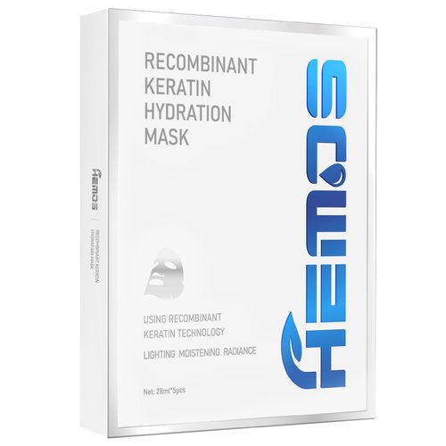 HEMOS 【10Pcs/1Pack】 World-First Biokeratin Deep-Layer Mask,Promotes Cell Growth To Repair Damaged Skin, Keratin Biological Collagen Face Mask, Suitable For All Skin Types