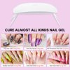 Makartt UV Nail Lamp, 8W Mini USB Portable LED Light for Gel Nail Polish, Nail Cure Light with 60s 120s Timer Setting, Flash Curing Lamp for Nail Art Salon, Home DIY