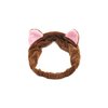 Mixtecc 6PACK Cat Ears Headbands, Elastic Women's Cute Hair Band, Wash Face Spa Headband - Washable Facial Band Makeup Wrap Headbands