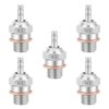 GLOBACT RC Glow Plugs 70117#3 N3 Hot Spark Nitro Engine Parts Replace OS 8 for Redcat Kyosho HSP HPI 1/8 1/10 Scale RC Car Truck Buggy (5pcs)