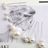 Sppry Wedding Pearl Hair Pins (12 PCS) - U Shaped Hair Accessories for Bridal Women (Silver)