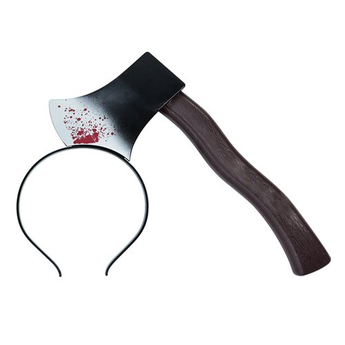 IMERAGO Halloween Headband Costume Accessories Bloody Weapon Plastic Axe Party Decorations Cosplay Props Toys for Men Women Teens (Axe)