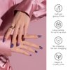 Nailog Semi Cured Gel Nail Strips 34 pcs | Long Lasting Nail Polish Sticker Wraps with Glossy Gel Finish | Constellation