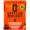 Caffeine Bullet ‘Stay Awake’ Chocolate Orange Chews - 4 Energy Gummies Each 85mg Caffeine Candy: Faster Kick Than Energy Drinks & Caffeine Gum for a pre Gym, Gaming & Endurance Sports Energy Shot