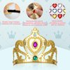 Hoedia 23 Pcs Foam Princess Crowns Set, Foam Crowns for Kids to Decorate, Kids DIY Prince Crown Kit, Make Your Own Crowns Craft Party Hats with 7 Pcs Rhinestone Sticker