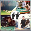 Pengxiaomei 6 Pcs Pool Gloves Billiards Left Hand, 3 Fingers Shooters Snooker Cue Sport Gloves Billiards Glove for Women or Men Billiard Accessories