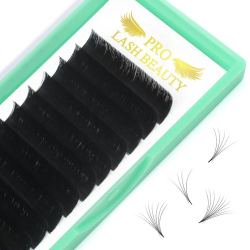 Easy Fan Volume Lashes D-0.07-11mm Rapid Blooming Lashes 9 to 20 mm Mega Volume Lash Extensions C D curl Flowering Lash Extensions Rapid Blooming Eyelash Extensions(D-0.07,11mm)