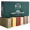 Crate 61 Organics, Handmade in Canada, Plant Based Cold Process Natural Bar Soap, With Premium Essential Oils, Dry Skin, Pack of 6 (Most Popular)