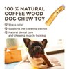 Woodies Dog Chews™ Toys - All Natural, Coffee Wood, Safe, Healthy, Fun, Multiple Sizes - (M)