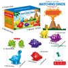 Matching Dinosaur Toys Number 1-10, Fine Motor Toys, Dino Match Game Preschool Educational Learning Toys for Toddlers Boys Girls, Counting & Sorting Toy, Dinosaurs Toys, Sensory Bin Toys Christmas
