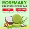 Rosemary Shampoo and Conditioner Bar Set 3 - Hair Growth, Regrowth, and Anti Hair Loss - Natural Solid Shampoo Bars for Women with Straight, Curly Hair for Thinning, Thickening Sulfate & Silicone free
