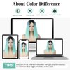 Quick Wig Mint Green Wig Short Straight Bob Wigs Ombre Wigs for Women and Girls Heat Resistant Colorful Wig Halloween Cosplay Party Synthetic Wig 14 Inches