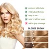 3 in 1 Hair Dye Shampoo Blonde Brown, Instant Hair Color Shampoo Colors in Minutes, Lasting Brown Hair Shampoo, Tea Tree & Rosemary Shampoo Hair Dye for Hair Nourishing