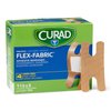 Curad Fabric Adhesive Knuckle Bandages, Finger Bandages for Knuckles (Pack of 100), Natural