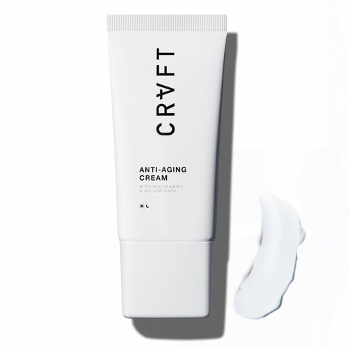 Hair Craft Co. Men's Anti-Aging Face Cream 1 Ounce | 30 Day Supply | Fight Appearance of Fine Lines & Wrinkles Moisturizer | Made in USA | Unscented