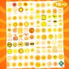 115 PCS Yellow Sun Birthday Party Decorations Favors Supplies Gold Hippie Sun Smile You Are My Sunshine Decor Temporary Tattoos Stickers for Girls Boys Cute Gifts School Prizes Rewards