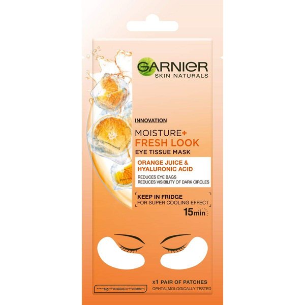 Garnier Skin Naturals Moisture Bomb Eye tissue mask with orange juice and hyaluronic acid 6g