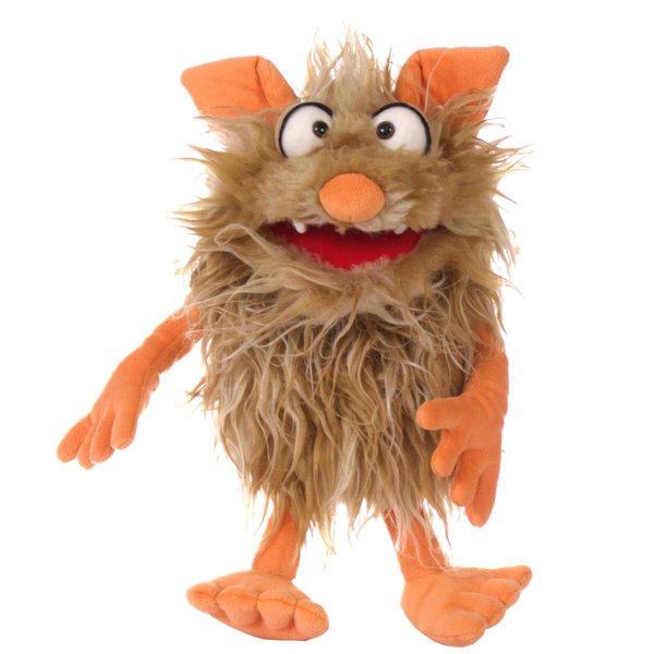 Living Puppets 14-Inch Friendly Monster Hand Puppet - Fine European Design, Ultra-Soft and Cuddly, Promotes Child Development, Safety Certified, Teacher-Recommended for Boys and Girls