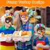 Qyeahkj 126pcs Thanksgiving Turkey Mask Craft for Kids, Fall Felt Foam Craft Bulk Thanksgiving DIY Crafts for Kids Ages 3-5, 4-8, 8-10, Arts Craft Kit for Home Party Activity (Makes 14)