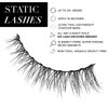 STATIC NAILS Magnetic Eye Lash Who Is She Black Flirty - Magnetic Lashes Kit - Reusable, Glue-Free, 3D Natural Look - Comfortable
