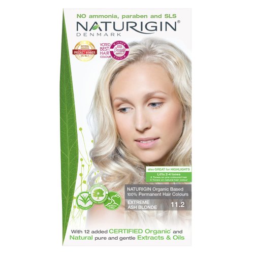 Naturigin Extreme Ash Blonde Hair Dye 11.2 - Permanent Hair Color with 100% Gray Coverage - Organic Ingredients, Argan Oil - Ammonia Free Hair Color for Women, Vegan, Cruelty-Free, Long Lasting