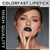 ZHISHUDL Matte Black Lipstick Lip Liner Set Black Liquid Lipstick Lip Tint Stain High Pigmented Black Lip Liner and Lip Gloss Set for Halloween Christmas Cosplay Goth Makeup