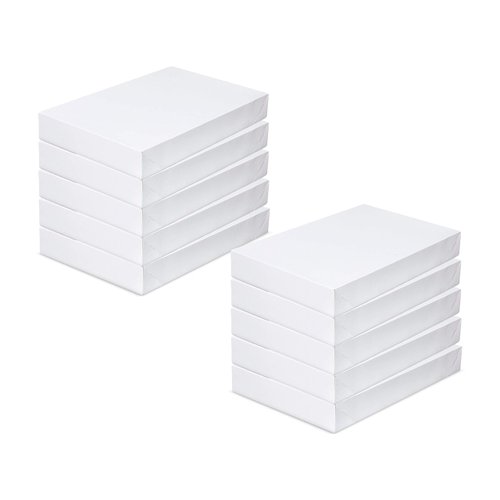 ALEF 14in x 9.5in x 2in White Shirt Gift Wrap Boxes with Lids (10-Pack),Father's Day