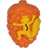 LapDog New Look Squirrell! Pinecone Dog Toy for Aggressive chewers, Dog Chew Toy for Small to Medium Dogs, Treat Dispensing Durable Dog Toys, Dog Slow Feeder, Orange (Medium)