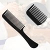 4 Pack Combs for Women and Men, Rat Tail Comb, Hair Combs, Fine and Wide Tooth Comb Set for Styling, All Hair Types (Black)