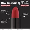 Lamel Powder Drop Lipstick – Long Lasting Matte Lipstick With Creamy & Hydrating Formula, Buildable Finish – Red Lipstick – 408 Cyberpunk