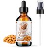Bella Terra Oils - Organic Sweet Almond Oil 4oz - A Symphony of Vitamin E & Oleic Acid, Pure Cold-Pressed Essence, Luxe Touch for Skin
