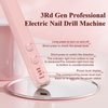 Professional Electric Nail Drill Kit, Portable Cordless Nail File Set for Acrylic, Gel Nails, Manicure and Polishing with 100Pcs Sanding Bands1