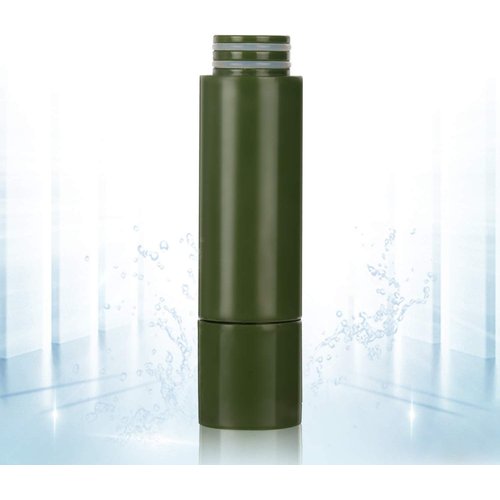 Purewell Replaceable Water Filter for Portable Filtered Water Purifier - Emergency Water Filter Pump with 4-Stage Integrated Filter for Camping Hiking Backpacking