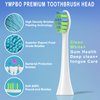 YMPBO 10 Pack Toothbrush Replacement Heads Compatible with 7AM2M AM101/AM105 Electric Toothbrush, Soft Dupont Brush Bristles, White
