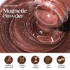 MIZHSE Cat Eye Gel Nail Polish: Brown Magnetic Gel Polish with Magnet Stick, Maillard Style Magic Effect Galaxy Shimmer Glitter Holographic Nail Gel Soak Off Nail Art Salon Manicure Home