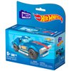 MEGA Hot Wheels Building Toy Race Car Playset, 64 Corvette Grand Sport with 88 Pieces, 1 Micro Action Figure Driver, Blue, Kids Age 5+ Years
