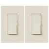 Lutron Diva LED+ Dimmer Switch for Dimmable LED, Halogen and Incandescent Bulbs, 150W/Single-Pole or 3-Way, Light Almond (2-Pack)