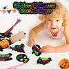 Halloween Craft Scratch Paper for Kids - 48 PCS Party Favors Magic Rainbow Scratch Off Paper Crafts Arts Kits for Halloween Party Games Supplies Halloween Gifts Toys Classroom Prizes Boys Girls