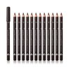 SUMEITANG 12 Pcs Dark Brown Eyebrow Pencil Eyeliner Makeup，Soft Textured，Easy to Color，Waterproof，Long Lasting Eyebrow Tint Pen for Fills in Sparse Areas and Gaps Create a Natural Eye Brow