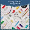 ARTIKA Sewing Kit for Adults and Beginners - Needle and Thread Kit with Sewing Accessories and Portable Case for Travel, Family with Scissors, Thimble, Thread, Tape Measure etc（106 PCS）