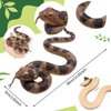 Hsxfl Realistic Fake Snakes Toy Soft Rubber Snake Realistic Keep Birds and Squirrels Away, Rattlesnake Toys for Garden Gift April Fools' Day Party Favors or Halloween Decoration Props