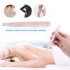 ZJchao Massage Stone Wand Massage Stick, Jade Massage Crystal Wand Gua Sha Scraping Massage Tools Rose Quartz Guasha Beauty Tool for Facial Skin Rejuvenation Jade Stone Massage