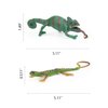 UANDME 8pcs Lizard Animal Figurines Realistic Reptile Animal Figures Chameleon Prank Props Scary Toy Playset Wilde Life Creatures