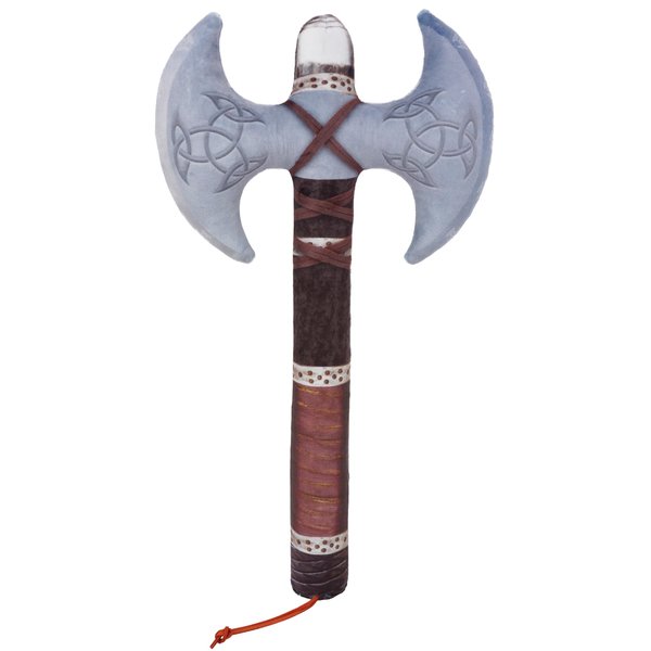 FancyOh! Little Vikings Double Blade Battle Axe - Safe Plush Soft Pretend Play Weapons - Gifts for Kids