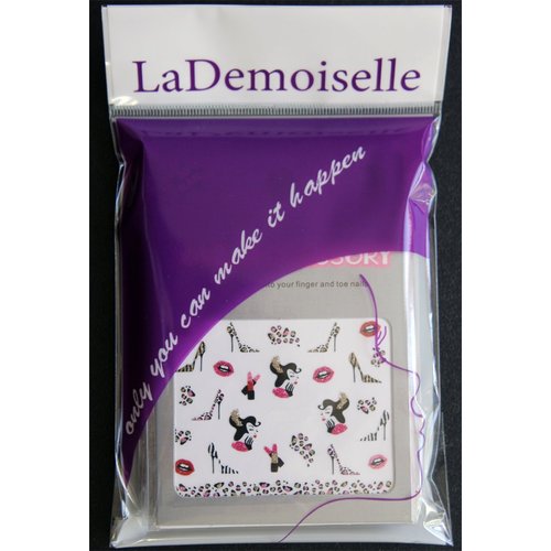 Adorable 3D Glitter Stickers for Nail Art 10-Pack Variety Designs