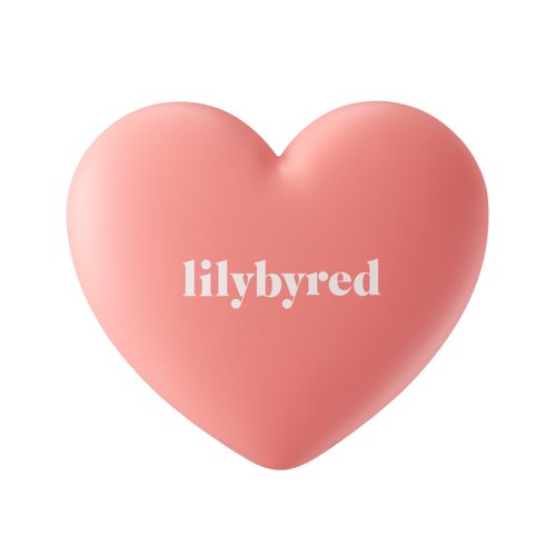 Lilybyred LUV BEAM CHEEK(AD) (04_Selfie Red) - Heart Shaped Powder Blush with Shimmer, Natural-Looking Flush, Long-Lasting Radiance, Korean Beauty