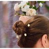 12 Piece Flower Bobby Pin Set. Flower Hair Clips Plumeria Flower Hair Accessories For Women and Girls
