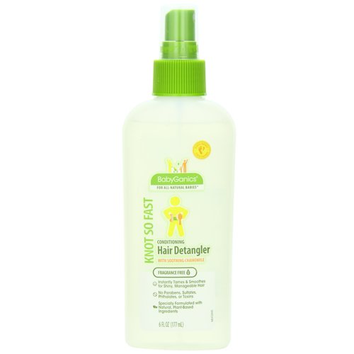 BabyGanics Conditioning Hair Detangler, 6 Fluid Ounce, Packaging May Vary